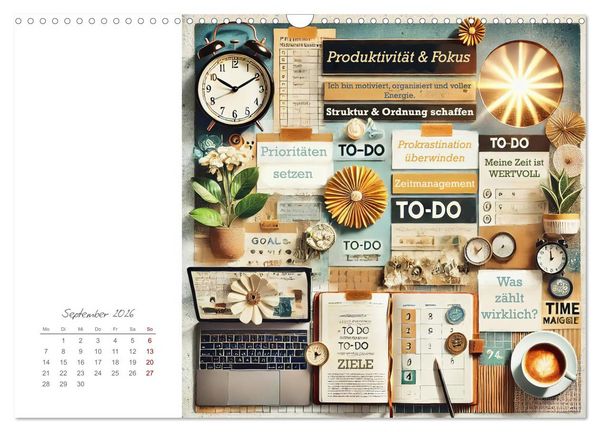 Produktbild: Soulful Days - Dein Selfcare-Kalender (Wandkalender 2026 DIN A3 quer), CALVENDO Monatskalender