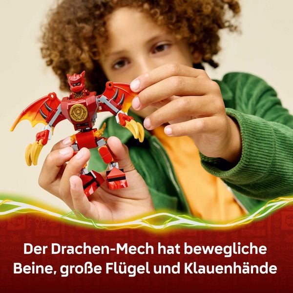 Produktbild: LEGO NINJAGO 71851 Kais Drachen-Mech Battle Set, Spielzeug mit 3 Figuren