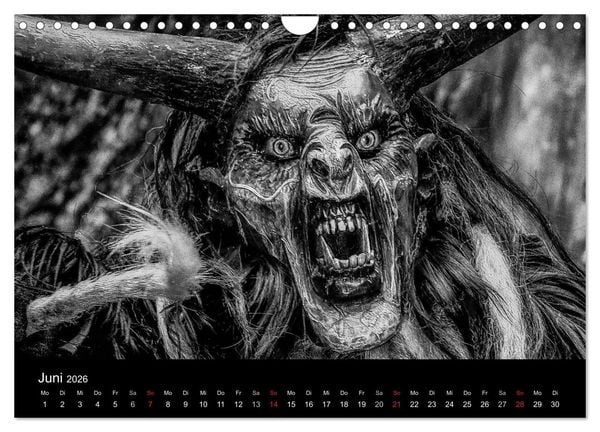 Produktbild: Perchten und Krampusse im Voralpenland (Wandkalender 2026 DIN A4 quer), CALVENDO Monatskalender