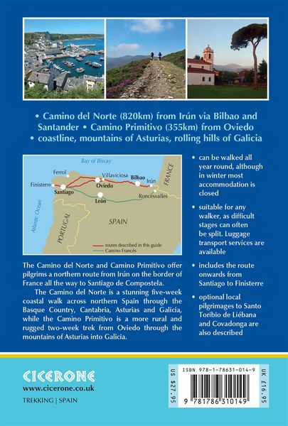Produktbild: The Camino del Norte and Camino Primitivo