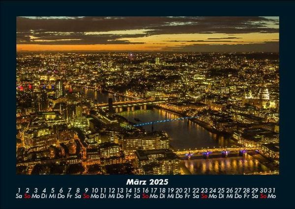 Produktbild: London 2025 Fotokalender DIN A5