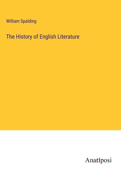 Produktbild: The History of English Literature