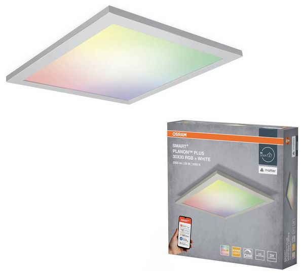 Produktbild: OSRAM Smart+ LED-Panel LED fest eingebaut 20W Warmwei&szlig; bis Tageslichtwei&szlig;, RGB