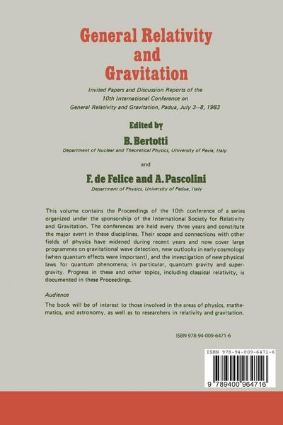 Produktbild: General Relativity and Gravitation