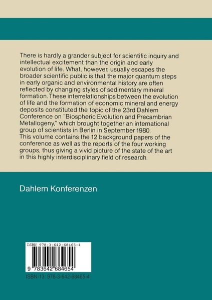Produktbild: Mineral Deposits and the Evolution of the Biosphere