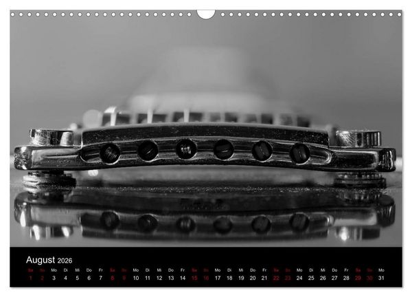 Produktbild: Regelwerke - Details alter E-Gitarren (Wandkalender 2026 DIN A3 quer), CALVENDO Monatskalender