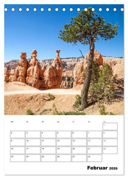 Produktbild: USA S&uuml;dwest Facettenreiche Landschaften (Tischkalender 2026 DIN A5 hoch), CALVENDO Monatskalender