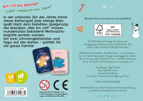 Produktbild: Rentier, Tanne, Weihnachtsmann