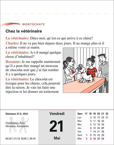 Produktbild: Franz&ouml;sisch Sprachkalender 2027 - Franz&ouml;sisch lernen leicht gemacht - Tagesabrei&szlig;kalender