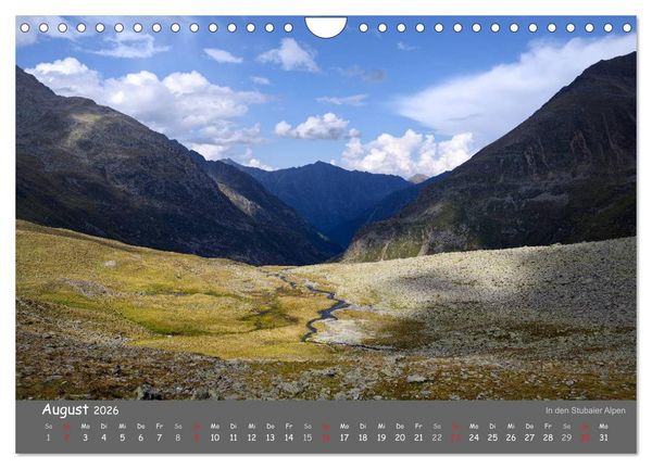 Produktbild: Traumhafte Bergwelt Kalender (Wandkalender 2026 DIN A4 quer), CALVENDO Monatskalender