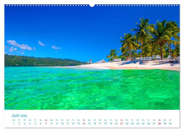 Produktbild: Unter Palmen 2026. Impressionen von den sch&ouml;nsten Str&auml;nden der Welt (hochwertiger Premium Wandkalender 2026 DIN A2 quer), Kunstdruck in Hochglanz