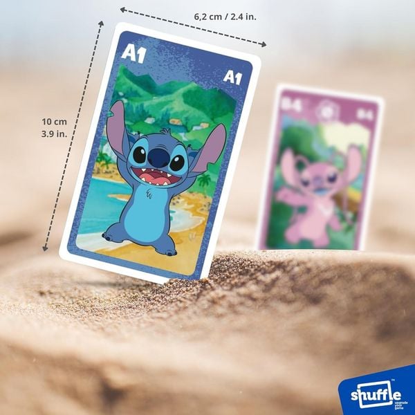 Produktbild: Shuffle 10049718 - Disney Stitch, 4in1 Kartenspiel