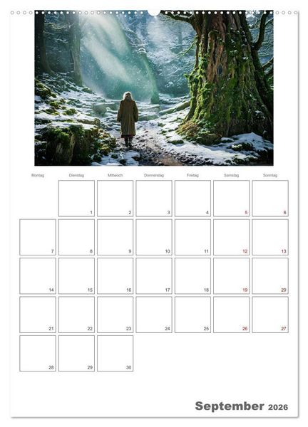 Produktbild: Der Zauberwald Eine geheimnisvolle Reise (Wandkalender 2026 DIN A2 hoch), CALVENDO Monatskalender