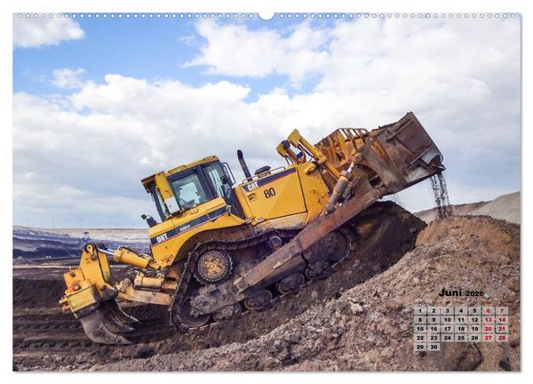 Produktbild: Giganten im Tagebau Garzweiler II (Wandkalender 2026 DIN A2 quer), CALVENDO Monatskalender