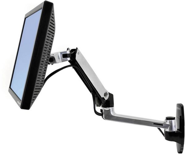 Produktbild: Ergotron Monitor-Wandhalterung LX Arm Wall Mount 1 Display(s) 38,1 cm (15") - 86,4 cm (34") Aluminium H&ouml;henverstellbar, Neigbar, Schwenkbar