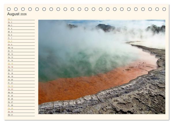 Produktbild: Neuseeland - atemberaubend sch&ouml;n (Tischkalender 2026 DIN A5 quer), CALVENDO Monatskalender