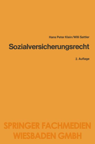 Produktbild: Sozialversicherungsrecht