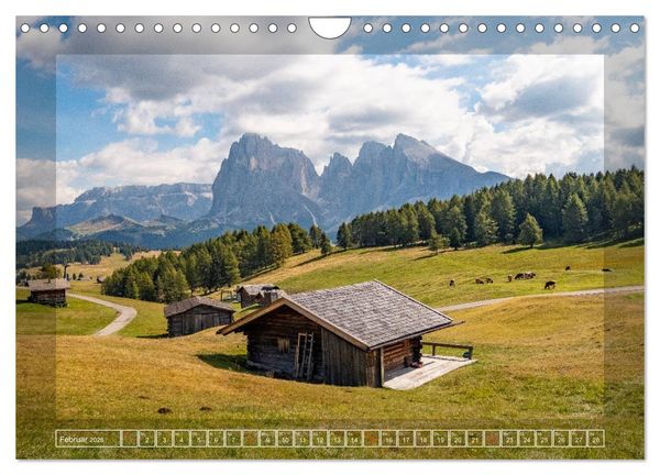 Produktbild: Bergerlebnis Dolomiten (Wandkalender 2026 DIN A4 quer), CALVENDO Monatskalender