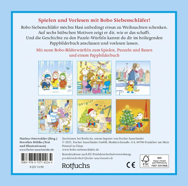 Produktbild: Bobo Siebenschl&auml;fer: Ein Weihnachtsgeschenk f&uuml;r Hasi