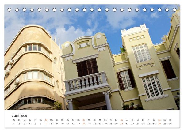 Produktbild: TEL AVIV Fassaden (Tischkalender 2026 DIN A5 quer), CALVENDO Monatskalender