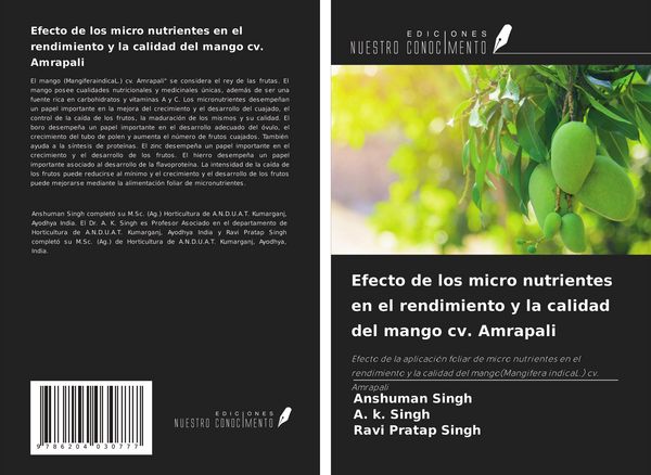 Produktbild: Efecto de los micro nutrientes en el rendimiento y la calidad del mango cv. Amrapali