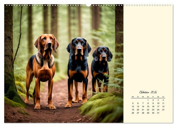 Produktbild: Bloodhound - M&auml;chtige Sp&uuml;rnase (Wandkalender 2026 DIN A2 quer), CALVENDO Monatskalender