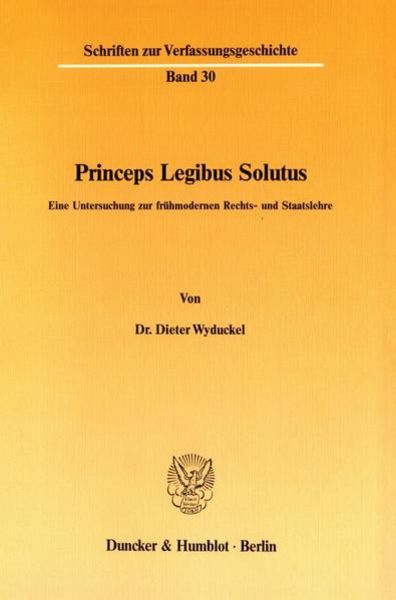 Princeps Legibus Solutus.