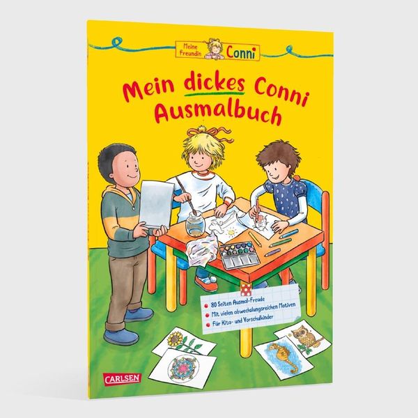 Produktbild: Conni Gelbe Reihe (Besch&auml;ftigungsbuch): Mein dickes Conni-Ausmalbuch