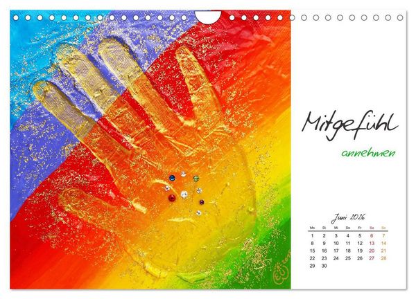 Produktbild: SeelenFreudeBilder - Strahlende Impulse zum Loslassen und Tr&auml;umen (Wandkalender 2026 DIN A4 quer), CALVENDO Monatskalender