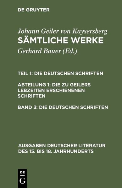 Produktbild: Die deutschen Schriften