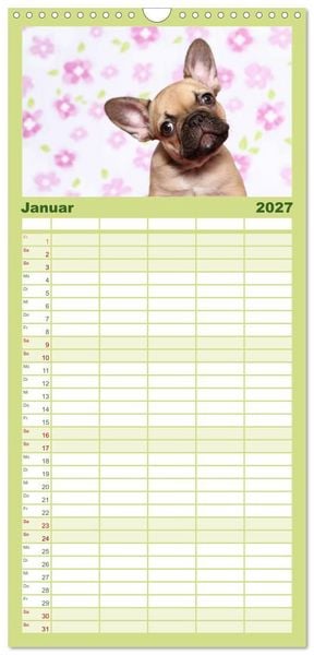 Produktbild: Familienplaner 2027 - Der Bully - Kalender Familienplaner hoch mit 5 Spalten (Wandkalender, 21 x 45 cm) CALVENDO