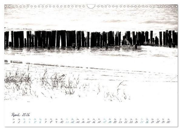 Produktbild: Meeresbilder - Nordsee-Impressionen (Wandkalender 2026 DIN A3 quer), CALVENDO Monatskalender