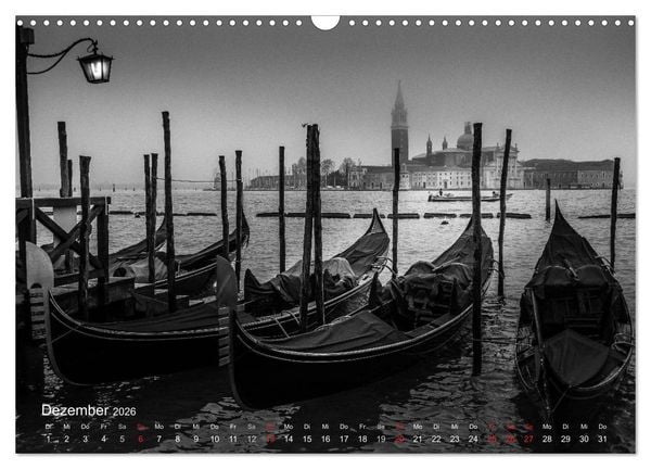 Produktbild: Venedig - Licht und Schatten (Wandkalender 2026 DIN A3 quer), CALVENDO Monatskalender