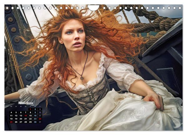 Produktbild: Piraten - Eine unsterbliche Faszination (Wandkalender 2026 DIN A4 quer), CALVENDO Monatskalender