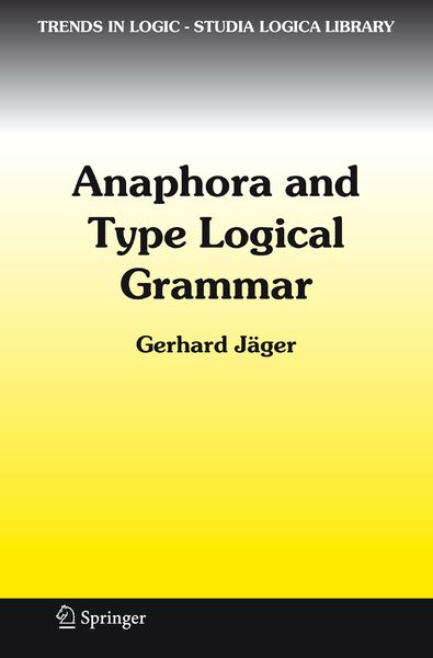 Produktbild: Anaphora and Type Logical Grammar