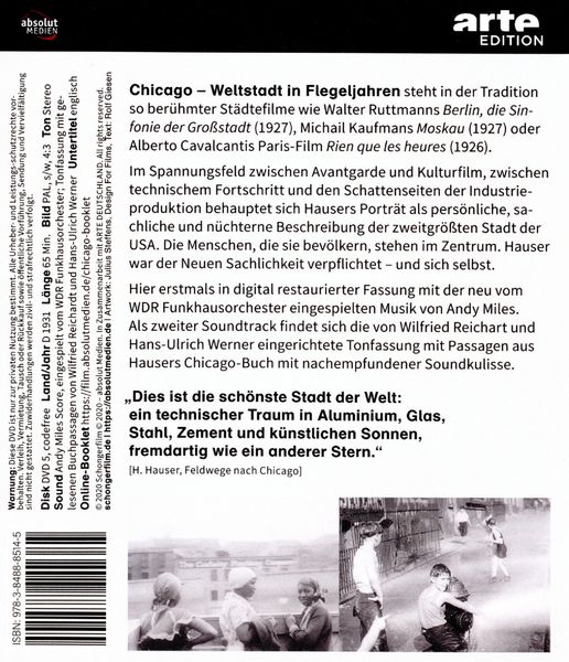 Produktbild: Chicago - Weltstadt in Flegeljahren (1931, Blu-Ray)