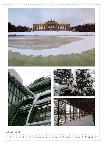 Produktbild: Schloss Sch&ouml;nbrunn im Wandel der Jahreszeiten (hochwertiger Premium Wandkalender 2026 DIN A2 hoch), Kunstdruck in Hochglanz
