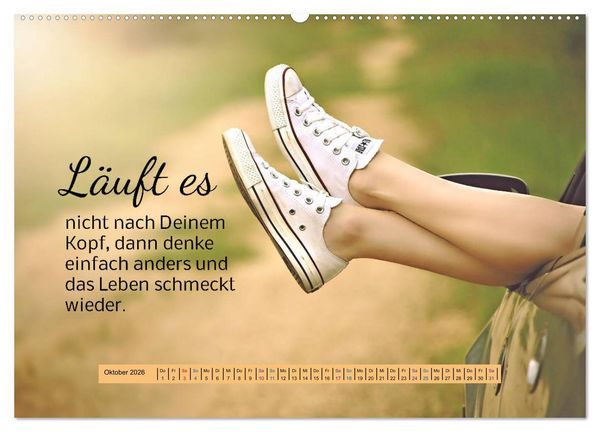 Produktbild: Der Spruchkalender - freiheraus und witzig (Wandkalender 2026 DIN A2 quer), CALVENDO Monatskalender