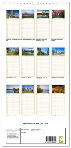 Produktbild: Familienplaner 2027 - Magdeburg an der Elbe - Der Planer mit 5 Spalten (Wandkalender, 21 x 45 cm) CALVENDO