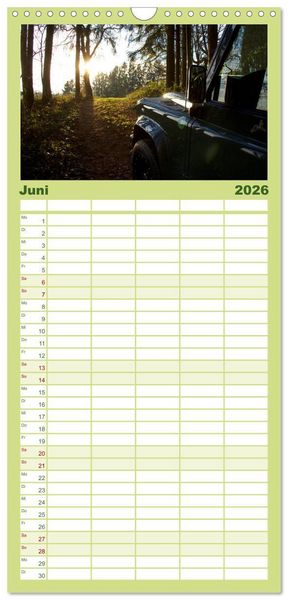 Produktbild: Familienplaner 2026 - Defender f&uuml;r's Grobe mit 5 Spalten (Wandkalender, 21 x 45 cm) CALVENDO