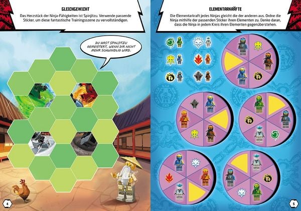 Produktbild: LEGO&reg; NINJAGO&reg; &ndash; Stickerabenteuer - Helden auf Mission