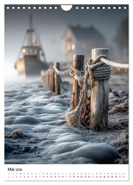 Produktbild: Frostige K&uuml;sten - Wintertr&auml;ume am Meer (Wandkalender 2026 DIN A4 hoch), CALVENDO Monatskalender