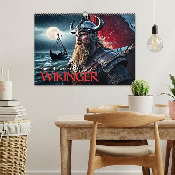 Produktbild: Kampf der wilden Wikinger (Wandkalender 2026 DIN A3 quer), CALVENDO Monatskalender