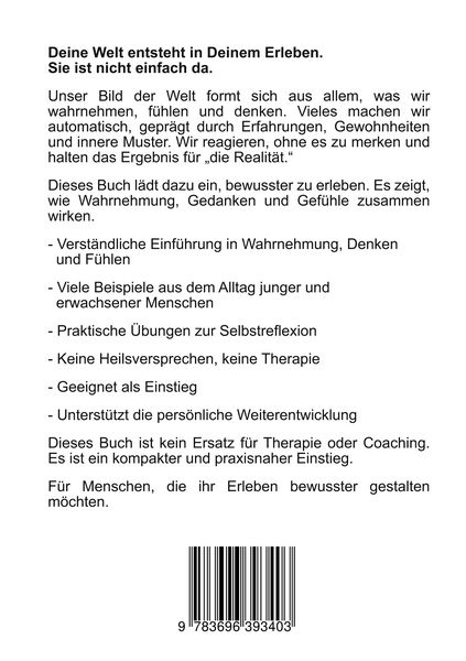 Produktbild: Die Welt, die Du erlebst