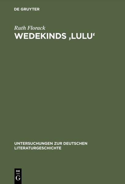 Produktbild: Wedekinds 'Lulu'