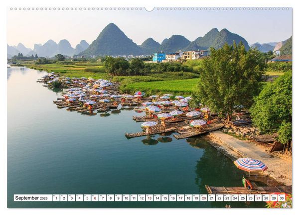 Produktbild: Zauber Chinas (hochwertiger Premium Wandkalender 2026 DIN A2 quer), Kunstdruck in Hochglanz