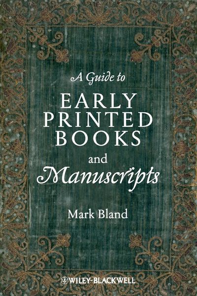 Produktbild: A Guide to Early Printed Books and Manuscripts