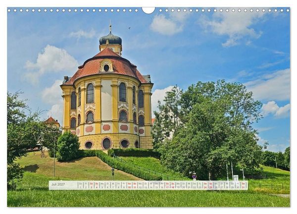 Produktbild: Der Illerradweg zwischen Oberstdorf und Ulm (Wandkalender 2027 DIN A3 quer), CALVENDO Monatskalender