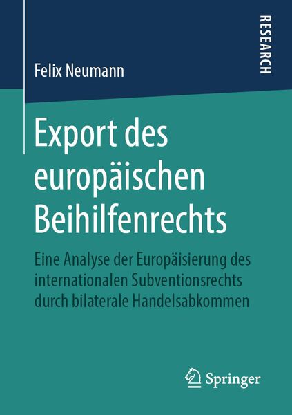 Produktbild: Export des europ&auml;ischen Beihilfenrechts
