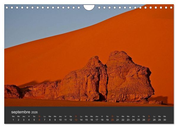 Produktbild: LE SAHARA L'Alg&eacute;rie du Sud (Calendrier mural 2026 DIN A4 vertical), CALVENDO calendrier mensuel